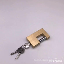 Top Security Viro Cross Key Rectangular/Rectangle Anti Thief Soild Brass Copper Padlock